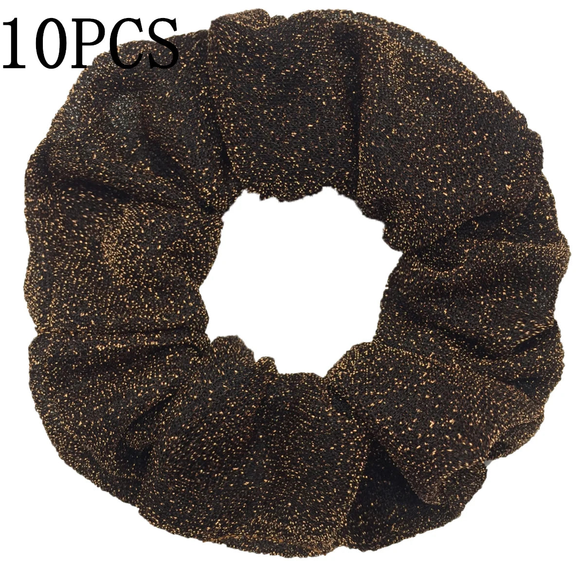 Sparkly Sequin Scrunchies for Women & Girls – 10-Pack Hair Ties