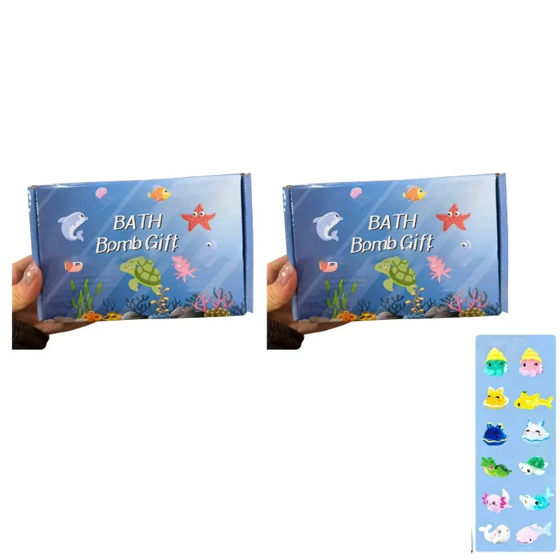 Kids Bath Bombs Set with Hidden Toys | Safe Bubble Bath for Sensory Play
