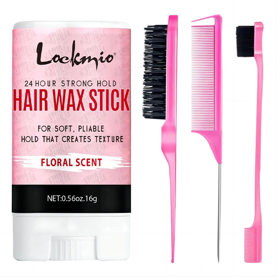 Lockmio Hair Wax Stick for Women – Anti-Frizz Pomade for Flyaways, Edges & Wig Styling