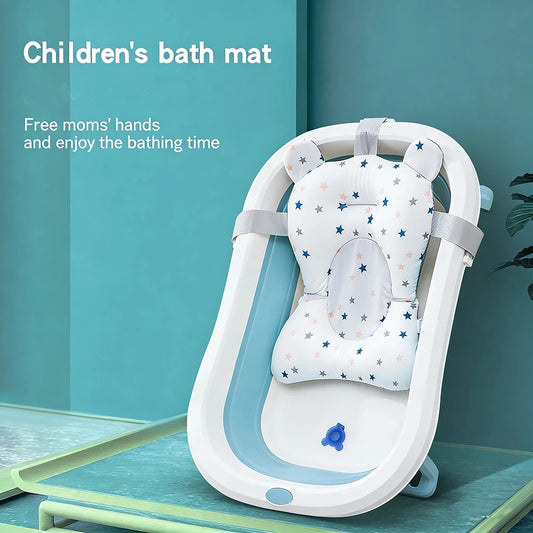 Foldable Baby Bath Support Seat Mat & Shower Cushion