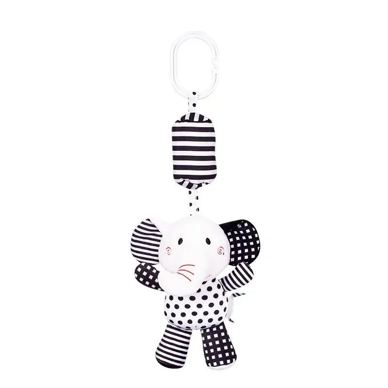 Baby Animal Rattle Bell Toy — Newborn Grab & Grip Training Plush Doll for Bed & Stroller | 0–12 Months - Babytopia32
