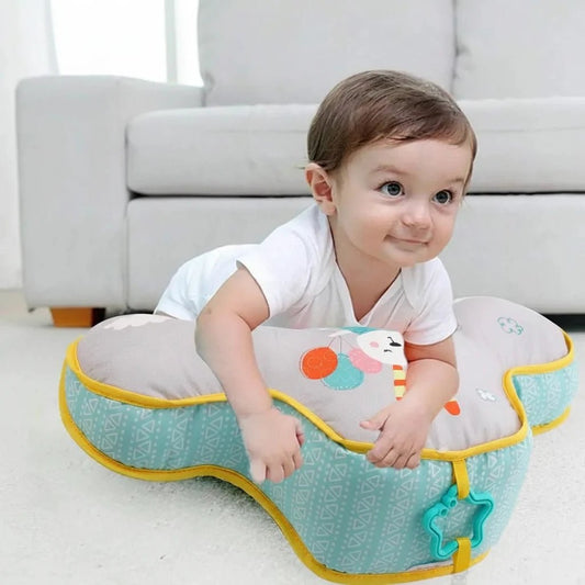 Baby Tummy Time Pillow — Double-Sided High Contrast Sensory Toy | Head-Up Training for Newborns - Babytopia32