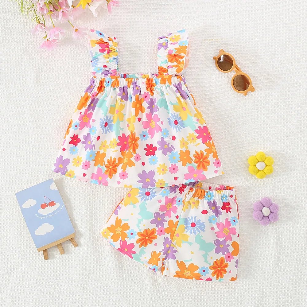 Colorful Floral Dress - Babytopia32