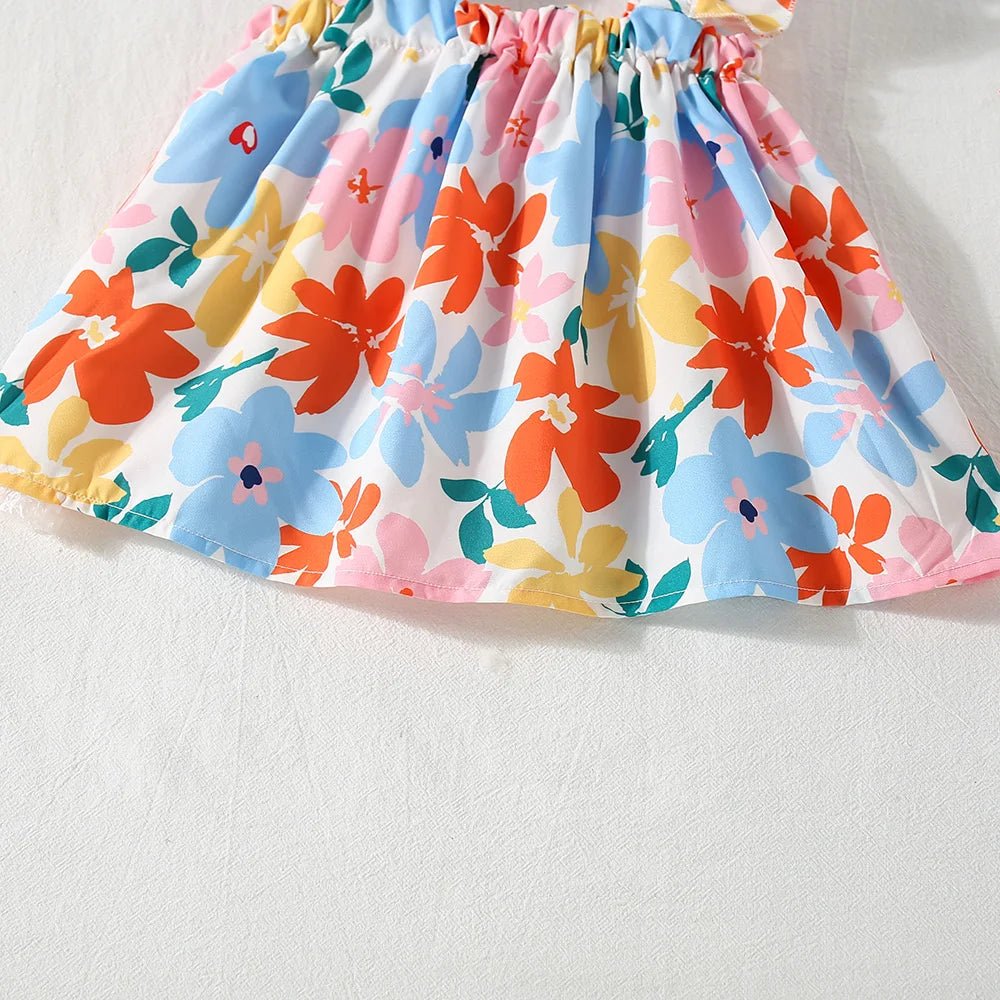 Colorful Floral Dress - Babytopia32
