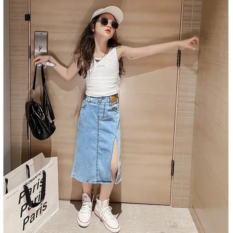 Girls Denim Skirt - Babytopia32