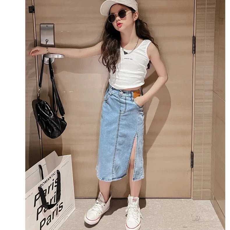 Girls Denim Skirt - Babytopia32