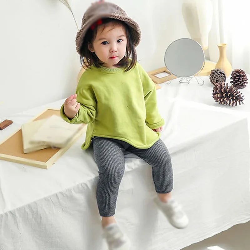 Girls Ribbed Leggings - Babytopia32