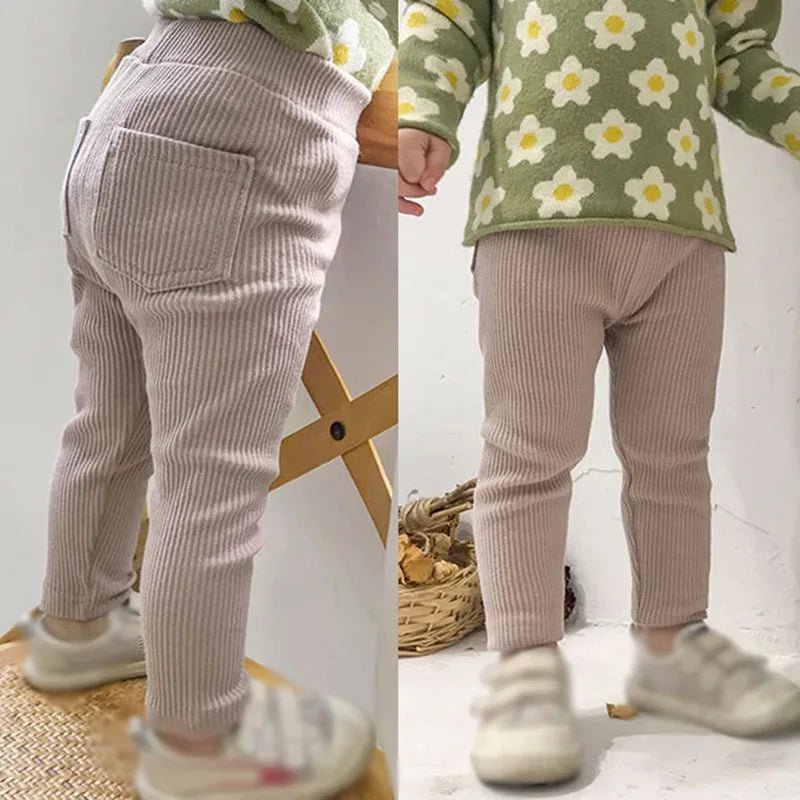 Girls Ribbed Leggings - Babytopia32
