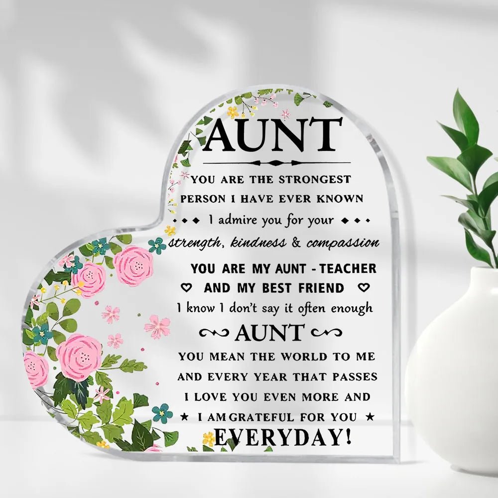 I Love You Mom Acrylic Keepsake Gift – Heartfelt Birthday & Mother’s Day Gift from Son or Daughter - Babytopia32
