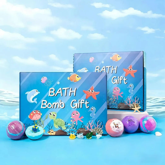 Kids Bath Bombs Set with Hidden Toys | Safe Bubble Bath for Sensory Play - Babytopia32