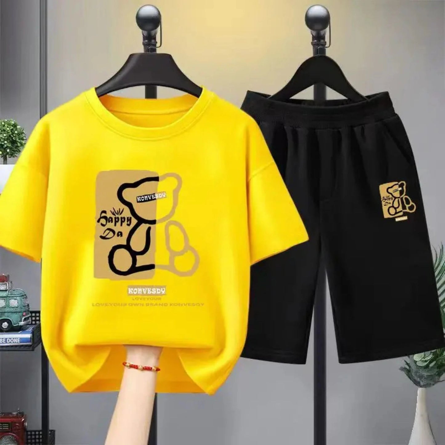 Kids Cartoon Print T-Shirt & Shorts Set | Boys & Girls Summer Outfit 1–12Y - Babytopia32