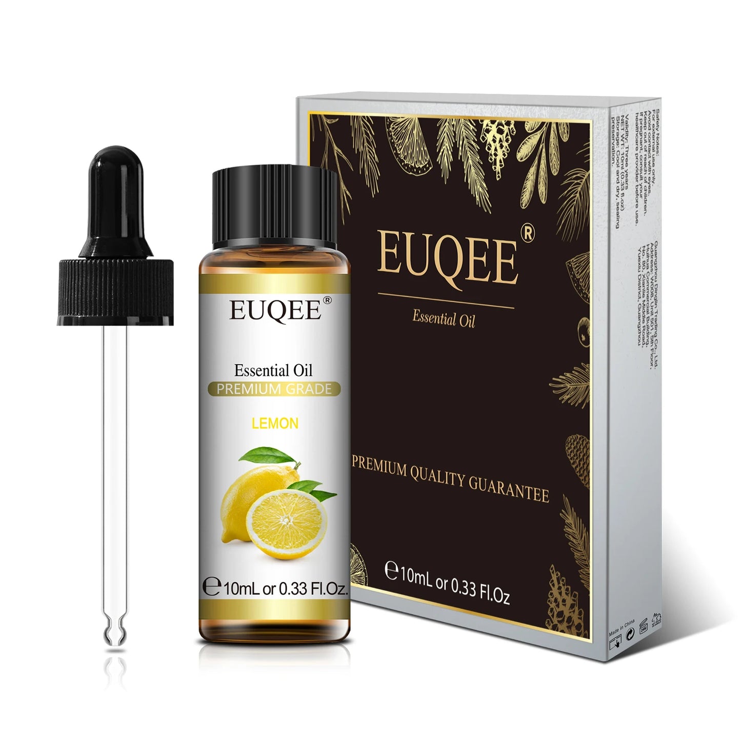 EUQEE Pure Natural Essential Oil | 10ml Single Scent | Aromatherapy Grade
