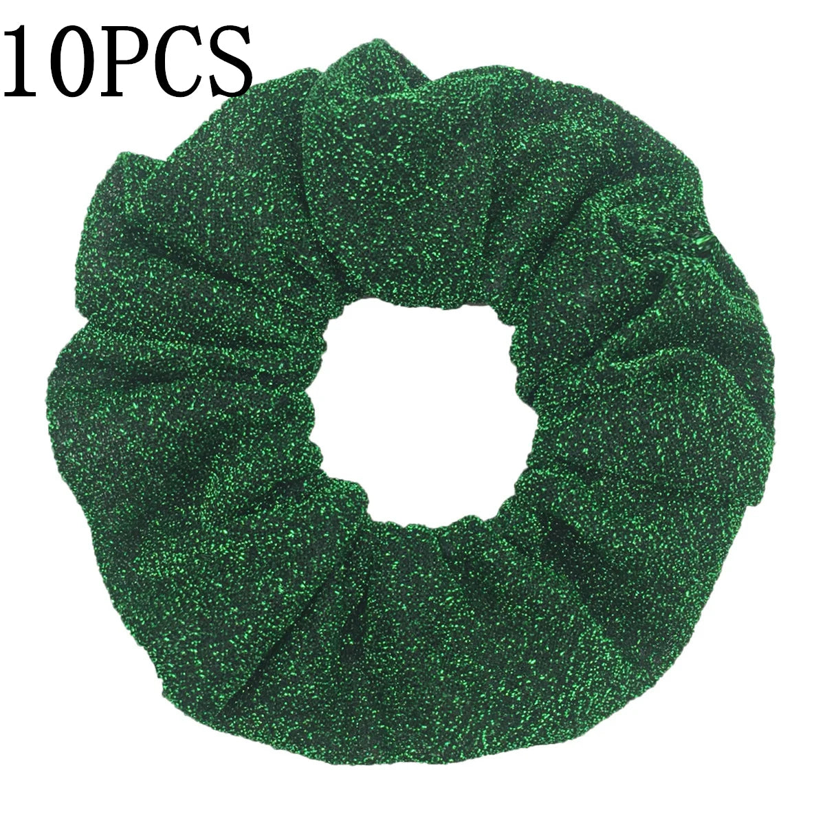 Sparkly Sequin Scrunchies for Women & Girls – 10-Pack Hair Ties