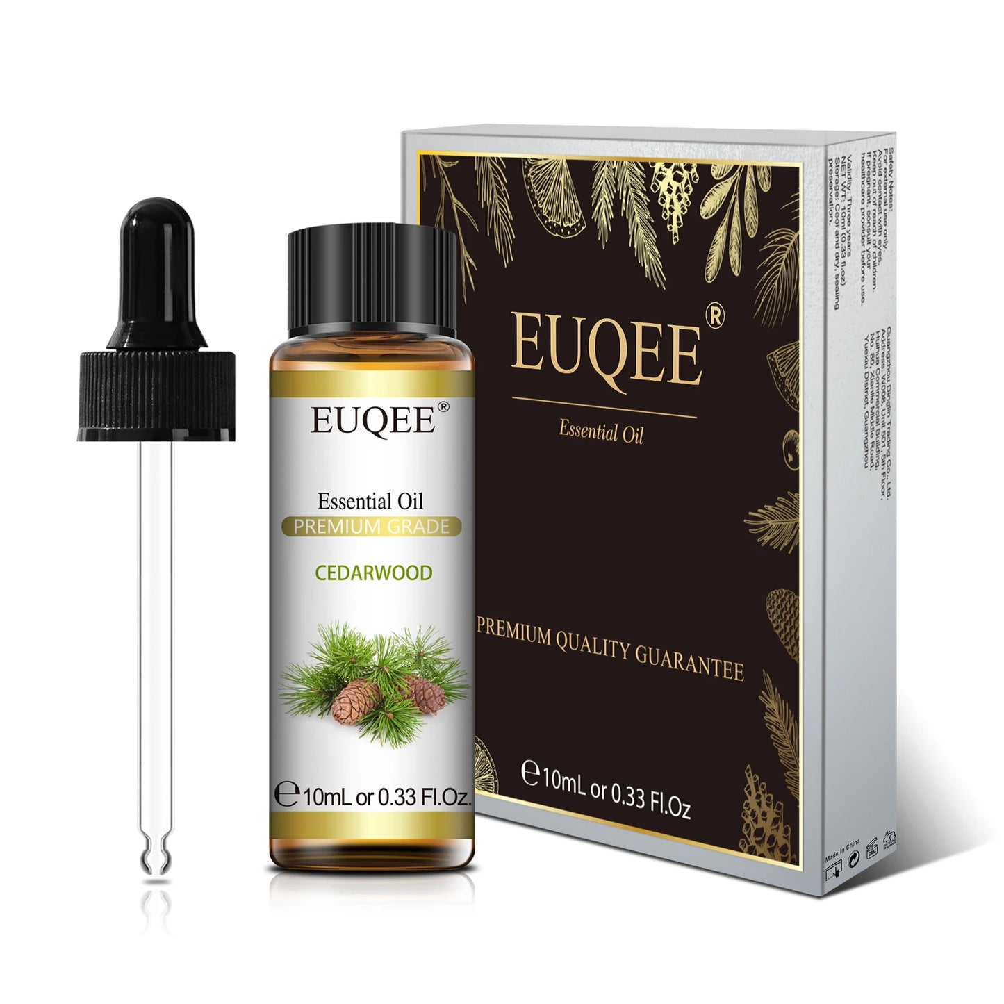 EUQEE Pure Natural Essential Oil | 10ml Single Scent | Aromatherapy Grade