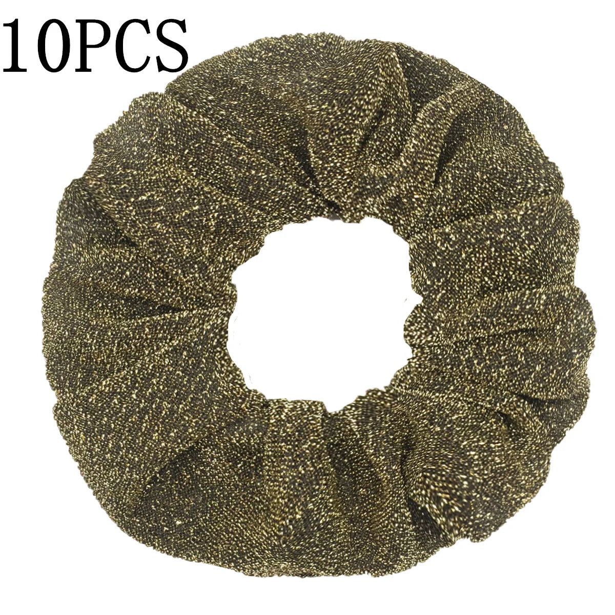 Sparkly Sequin Scrunchies for Women & Girls – 10-Pack Hair Ties