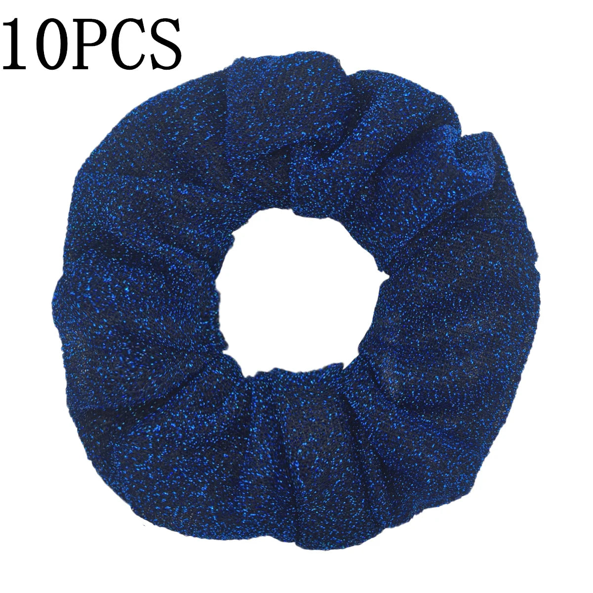 Sparkly Sequin Scrunchies for Women & Girls – 10-Pack Hair Ties