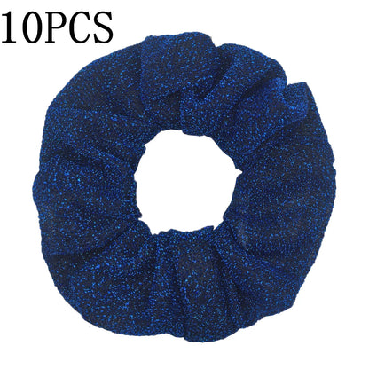 Sparkly Sequin Scrunchies for Women & Girls – 10-Pack Hair Ties