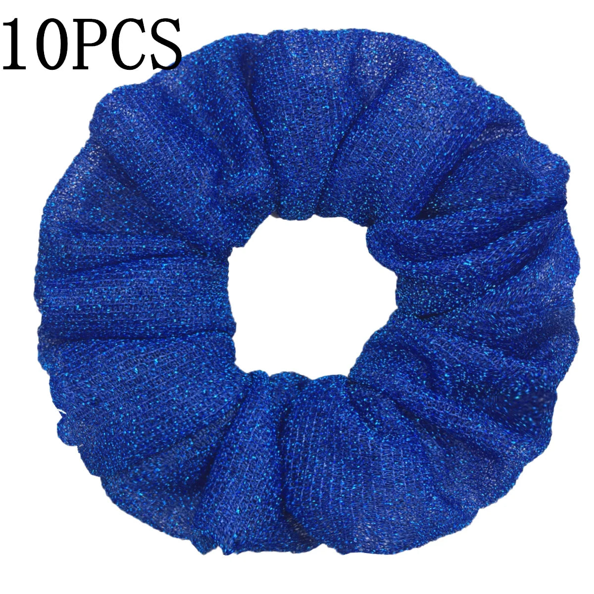 Sparkly Sequin Scrunchies for Women & Girls – 10-Pack Hair Ties