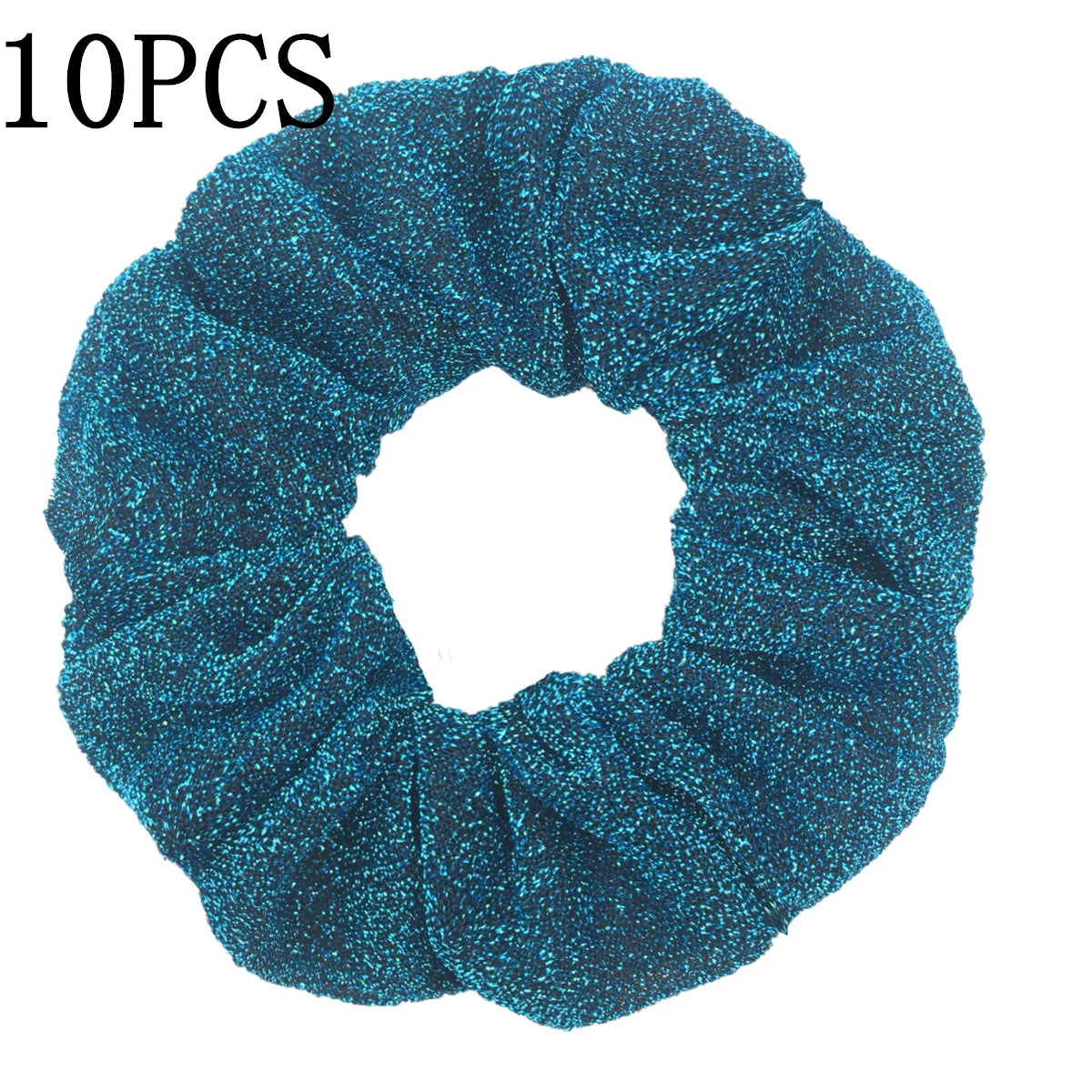 Sparkly Sequin Scrunchies for Women & Girls – 10-Pack Hair Ties