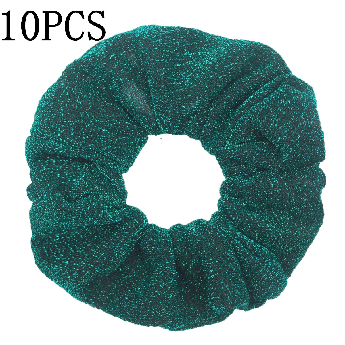 Sparkly Sequin Scrunchies for Women & Girls – 10-Pack Hair Ties