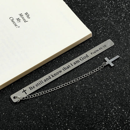 God Stainless Steel Bookmark – Novelty Gift for Book Lovers & Bookworms