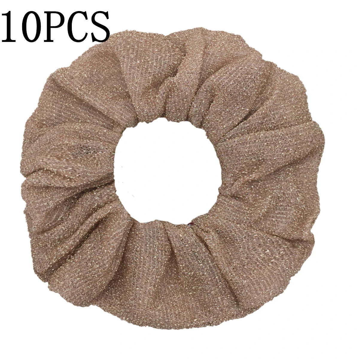Sparkly Sequin Scrunchies for Women & Girls – 10-Pack Hair Ties
