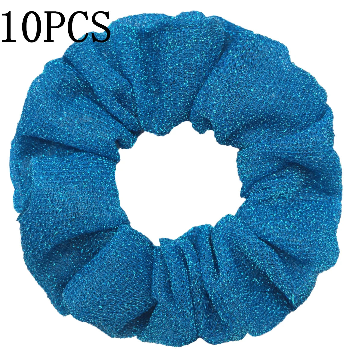 Sparkly Sequin Scrunchies for Women & Girls – 10-Pack Hair Ties