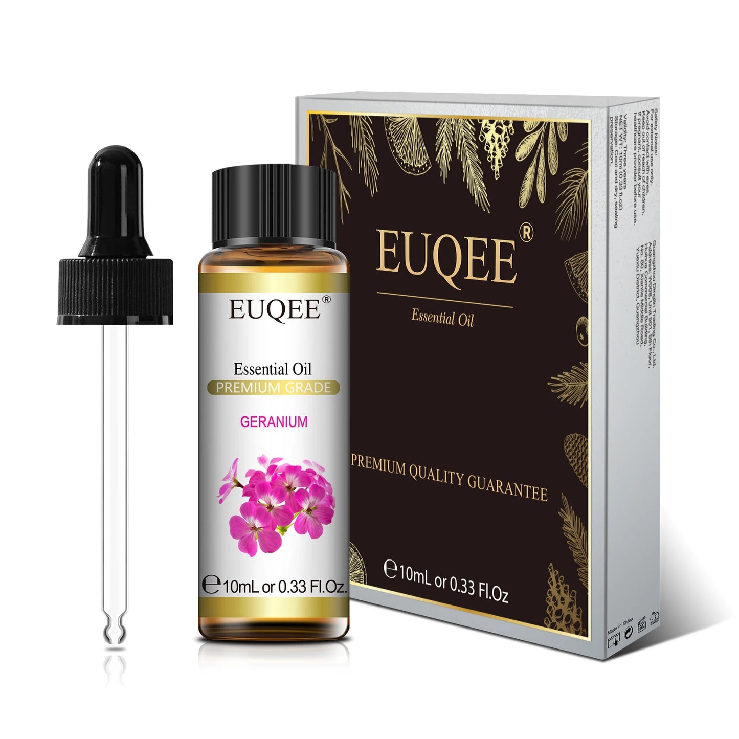 EUQEE Pure Natural Essential Oil | 10ml Single Scent | Aromatherapy Grade