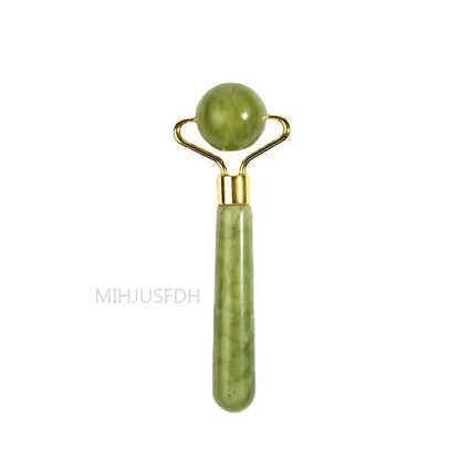 Natural Jade Roller & Gua Sha Massager – Face, Neck & Body Stone Massage Tool