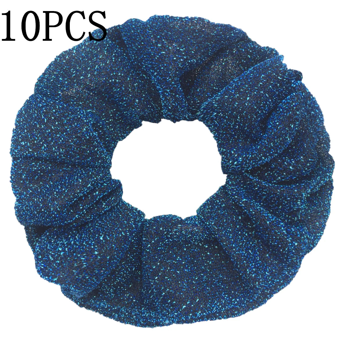 Sparkly Sequin Scrunchies for Women & Girls – 10-Pack Hair Ties