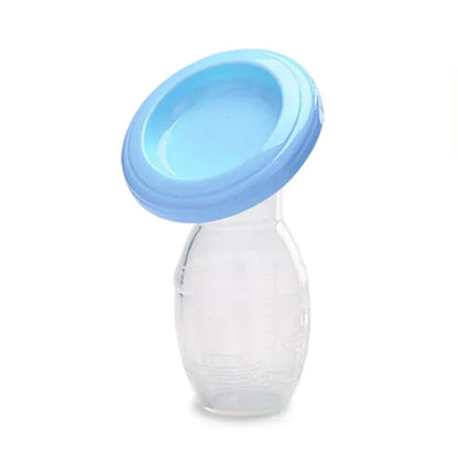 Silicone Manual Breast Pump — BPA Free Milk Collector for Breastfeeding Moms