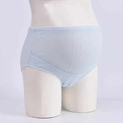 High Waist Maternity Panties | Soft Cotton Seamless Adjustable Belly Underwear for Pregnant Women | Plus Size