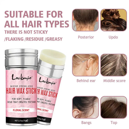 Lockmio Hair Wax Stick for Women – Anti-Frizz Pomade for Flyaways, Edges & Wig Styling