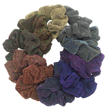 Sparkly Sequin Scrunchies for Women & Girls – 10-Pack Hair Ties