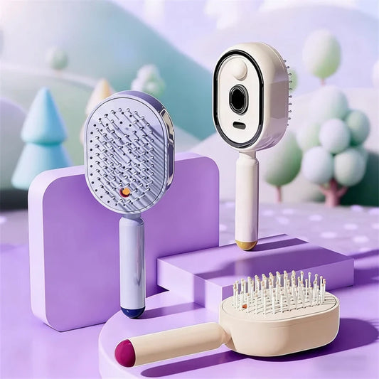 3-in-1 Electric Spray Massage Comb | Mist, Detangle & Scalp Massage