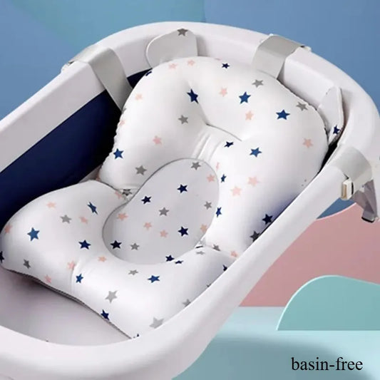 Foldable Baby Bath Support Seat Mat & Shower Cushion