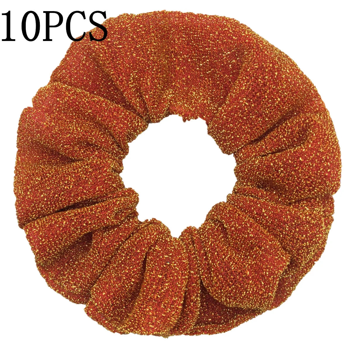Sparkly Sequin Scrunchies for Women & Girls – 10-Pack Hair Ties