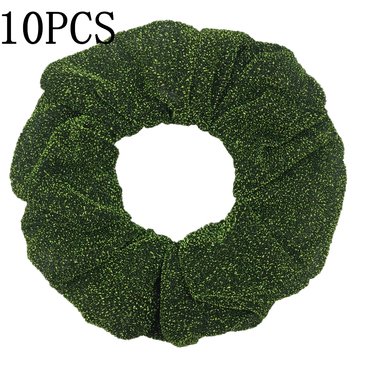 Sparkly Sequin Scrunchies for Women & Girls – 10-Pack Hair Ties