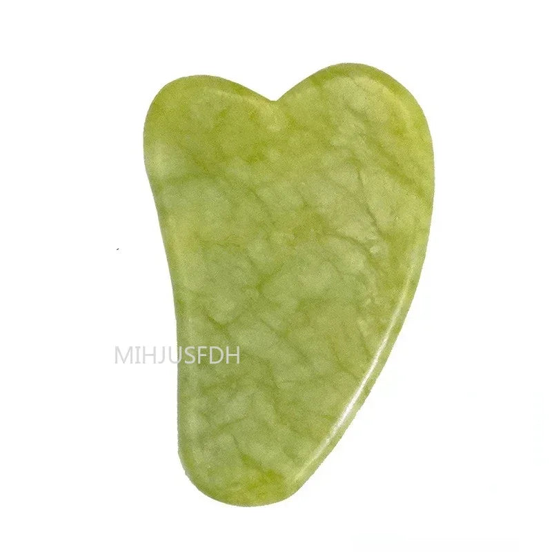 Natural Jade Roller & Gua Sha Massager – Face, Neck & Body Stone Massage Tool
