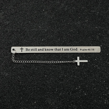 God Stainless Steel Bookmark – Novelty Gift for Book Lovers & Bookworms