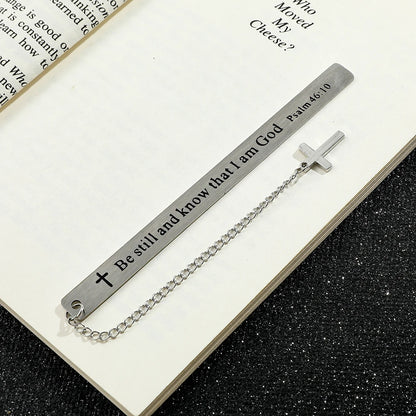 God Stainless Steel Bookmark – Novelty Gift for Book Lovers & Bookworms