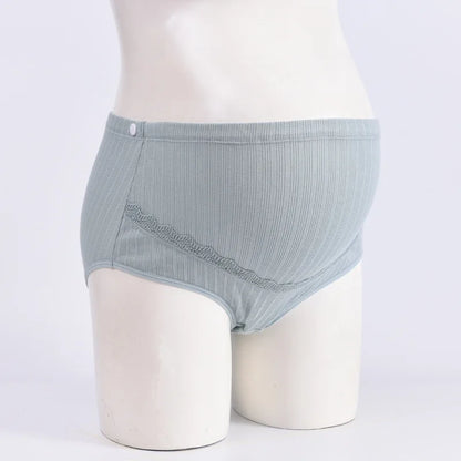 High Waist Maternity Panties | Soft Cotton Seamless Adjustable Belly Underwear for Pregnant Women | Plus Size