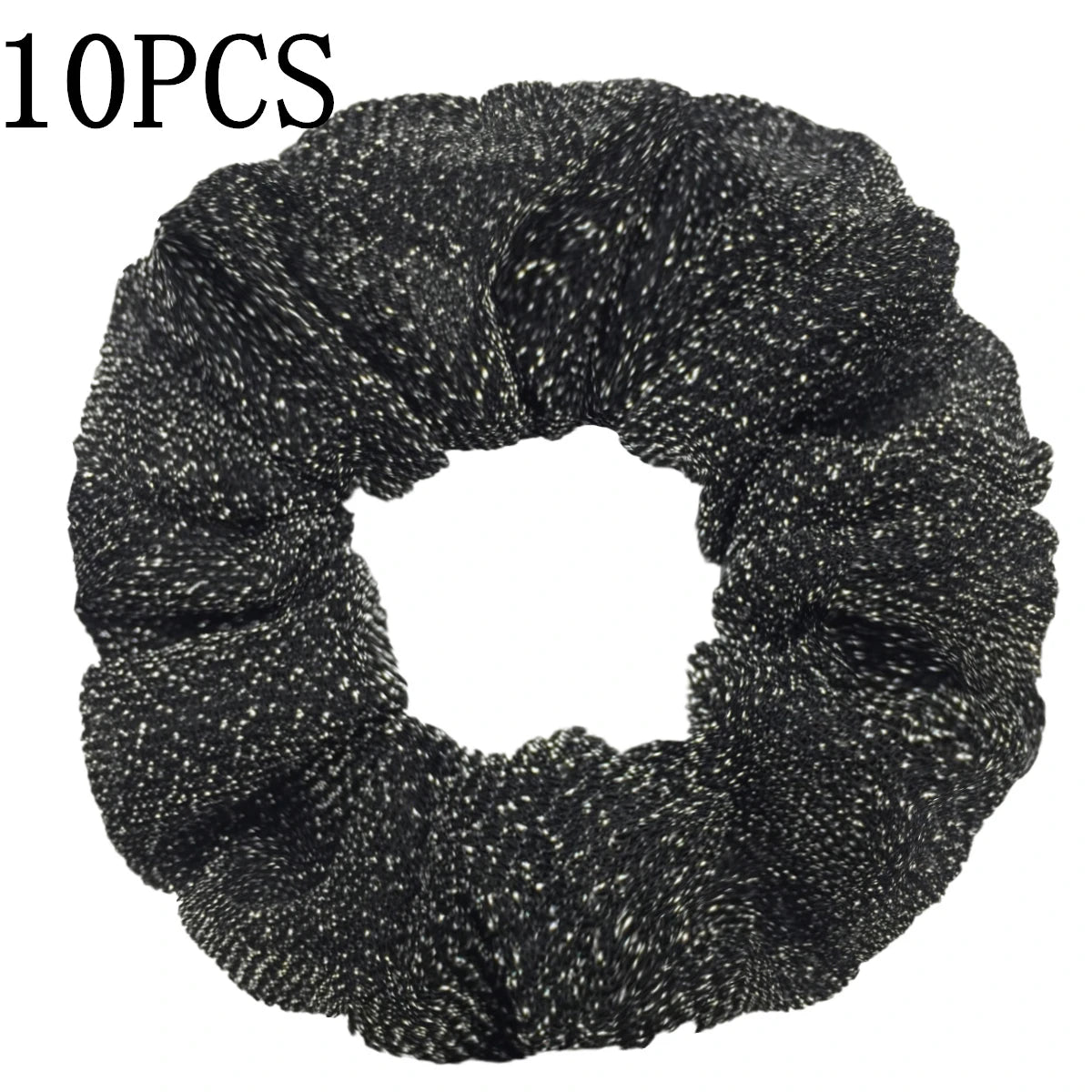 Sparkly Sequin Scrunchies for Women & Girls – 10-Pack Hair Ties