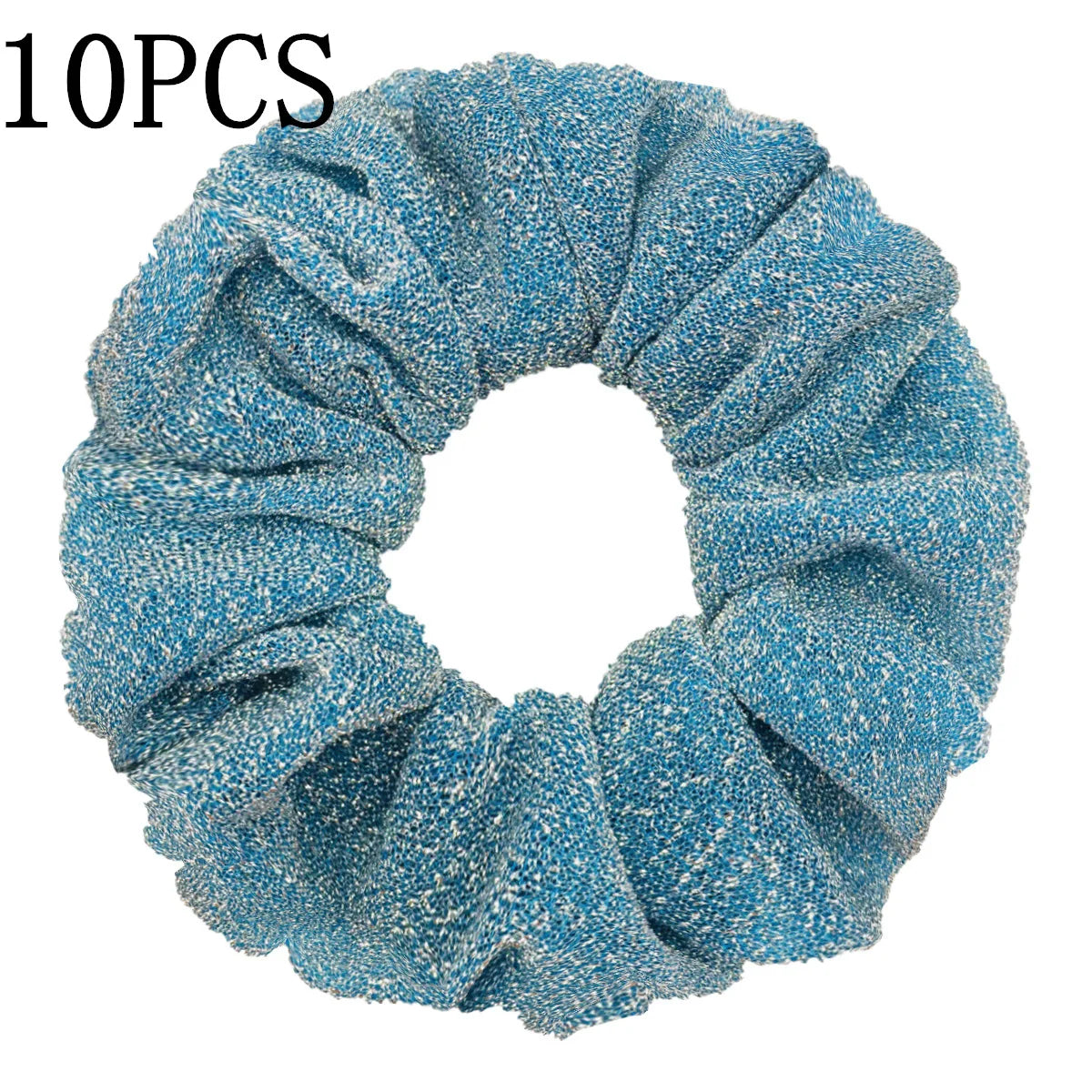 Sparkly Sequin Scrunchies for Women & Girls – 10-Pack Hair Ties