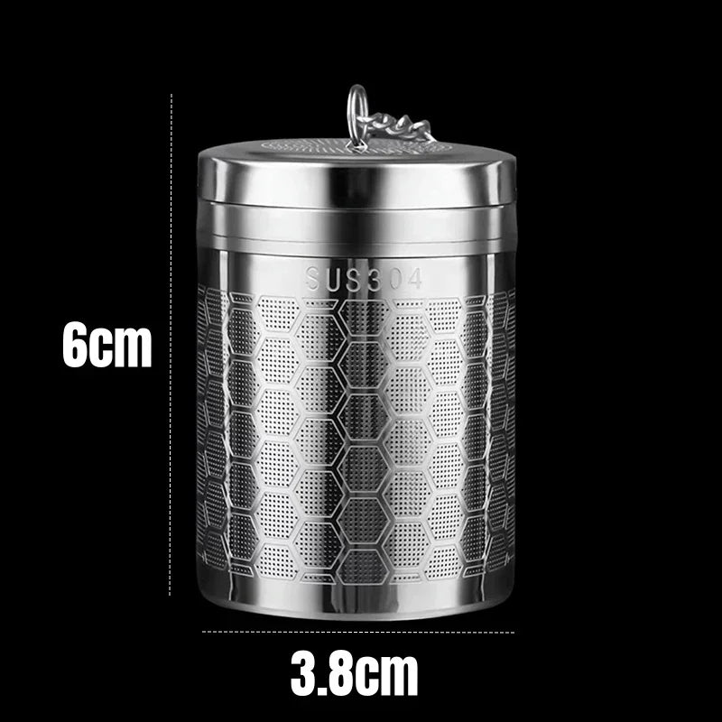 Stainless Steel Tea Infuser with Fine Mesh & Chain Hook