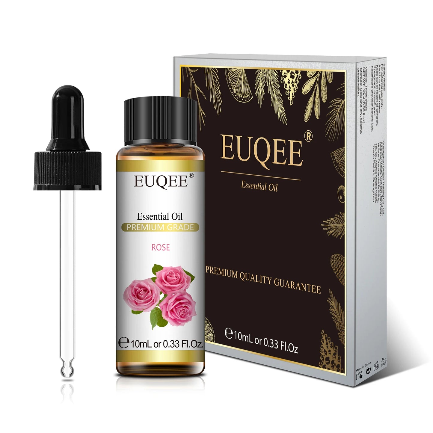 EUQEE Pure Natural Essential Oil | 10ml Single Scent | Aromatherapy Grade