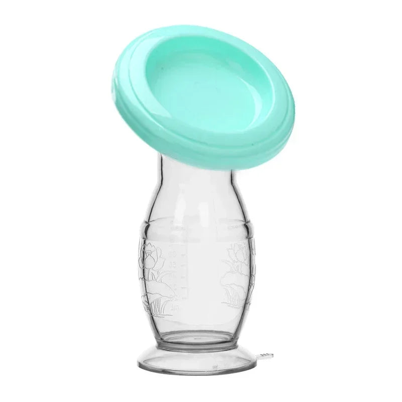 Silicone Manual Breast Pump — BPA Free Milk Collector for Breastfeeding Moms