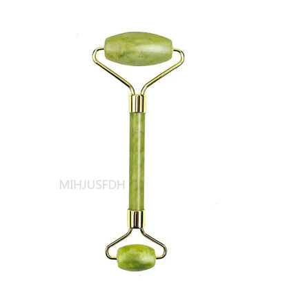 Natural Jade Roller & Gua Sha Massager – Face, Neck & Body Stone Massage Tool