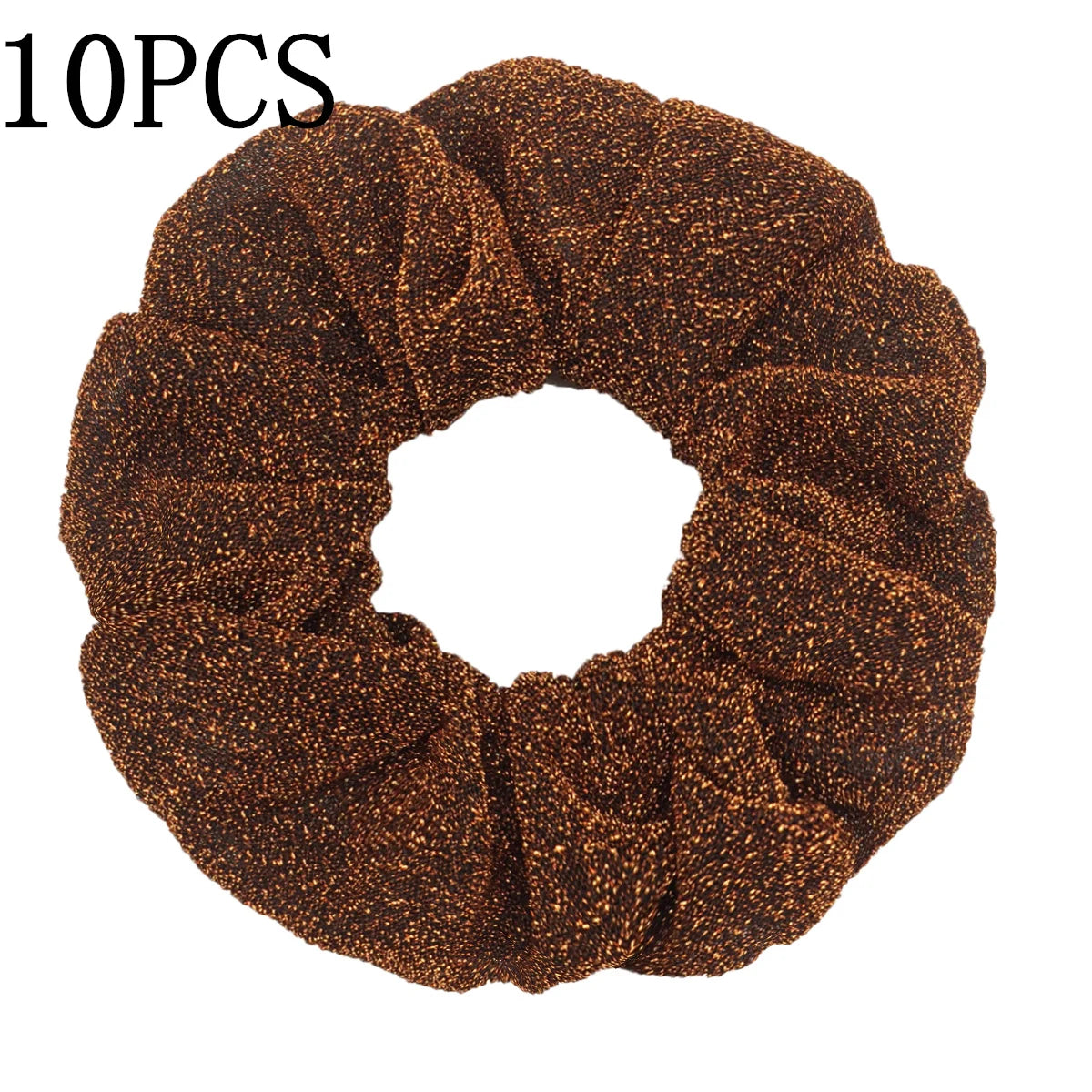 Sparkly Sequin Scrunchies for Women & Girls – 10-Pack Hair Ties