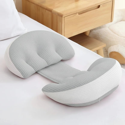 Pregnancy Pillow with Free Auxiliary Pillow – Cotton Waist & Body Support for Pregnant Women